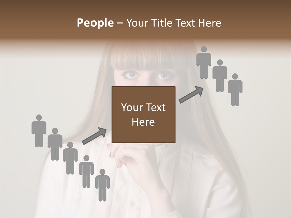 Mouth Face Caucasian PowerPoint Template