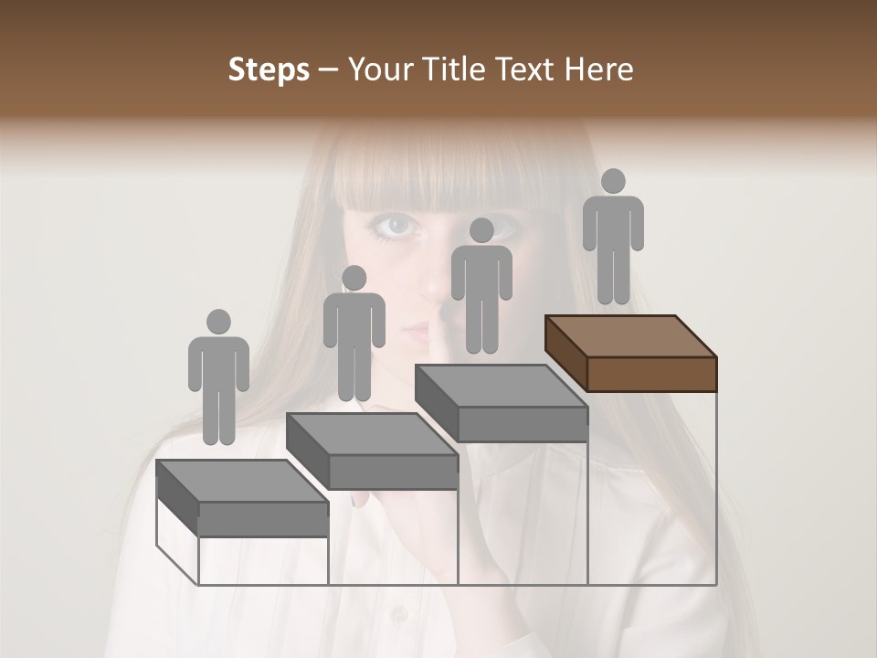 Mouth Face Caucasian PowerPoint Template