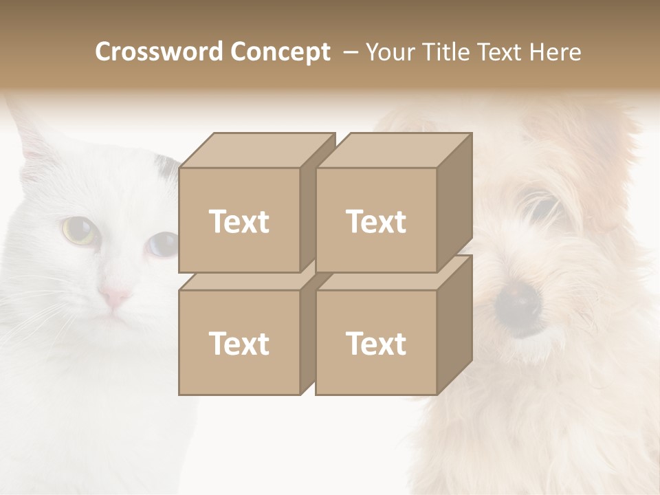 Feline Together Group PowerPoint Template