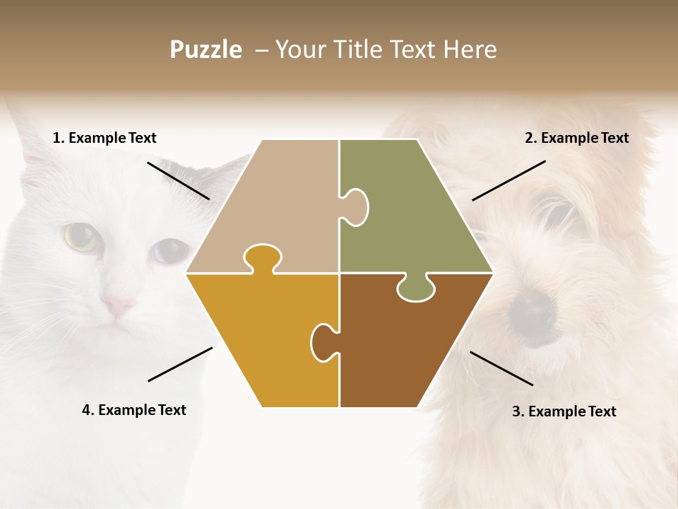 Feline Together Group PowerPoint Template
