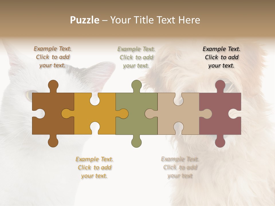 Feline Together Group PowerPoint Template