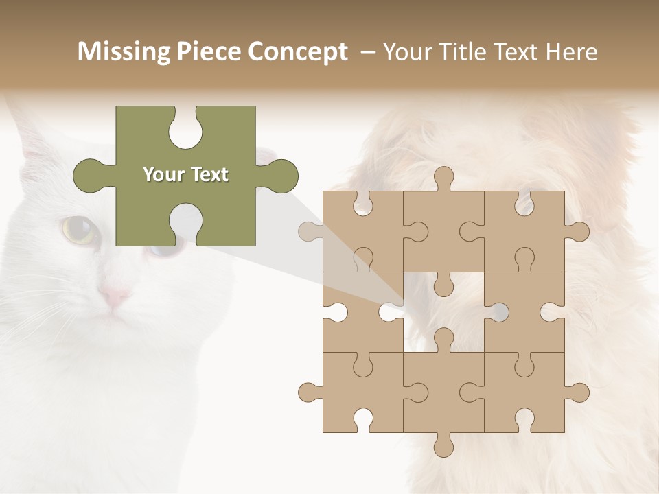 Feline Together Group PowerPoint Template