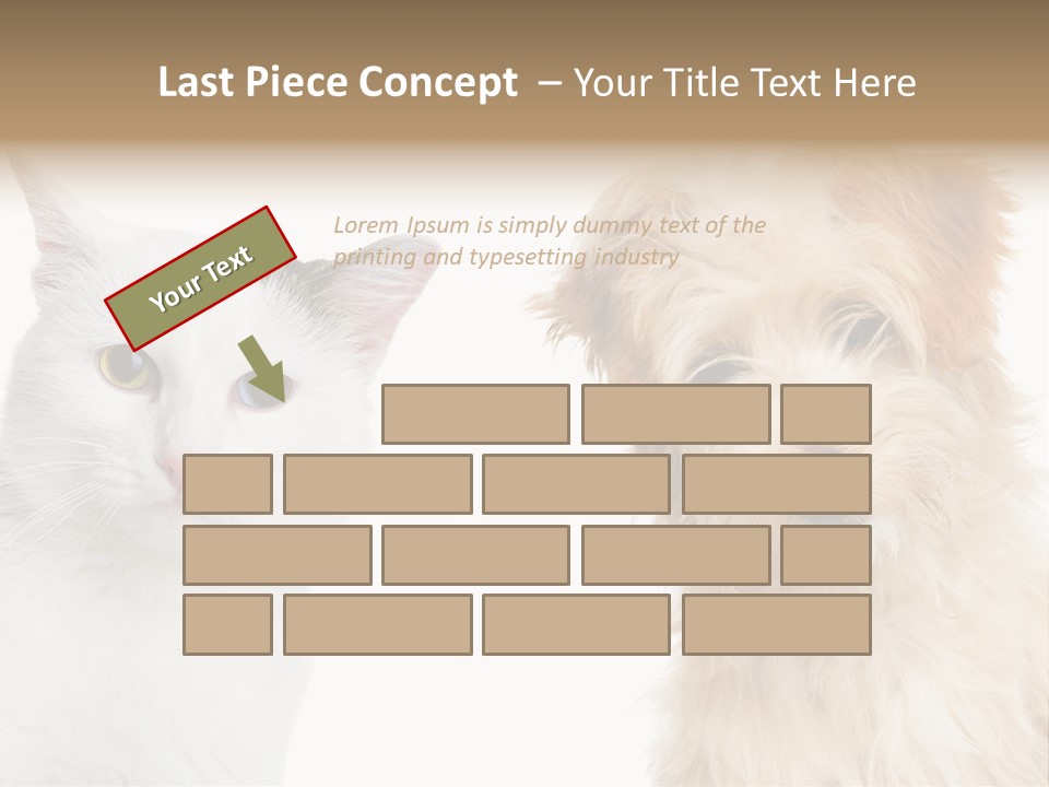 Feline Together Group PowerPoint Template