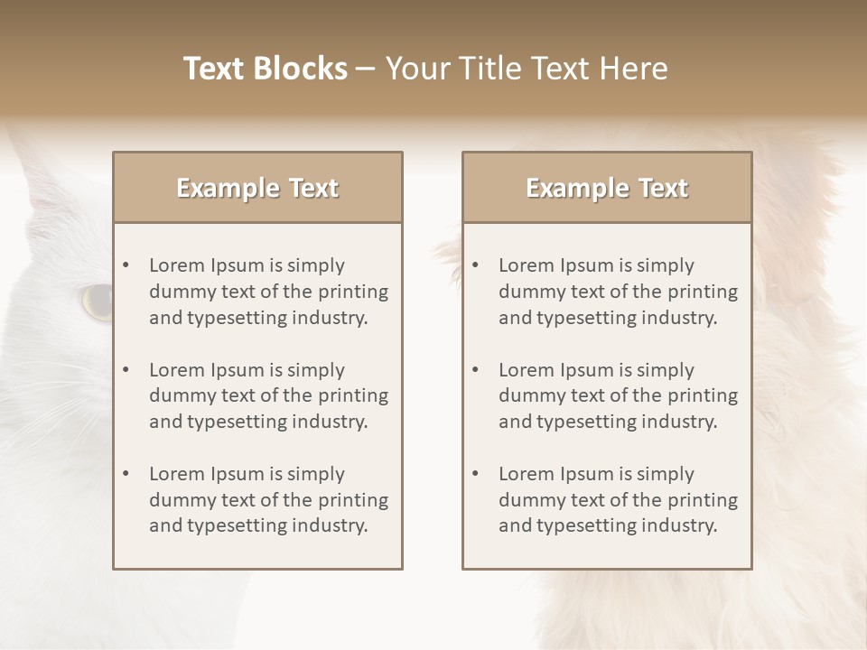 Feline Together Group PowerPoint Template