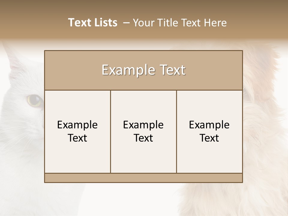 Feline Together Group PowerPoint Template