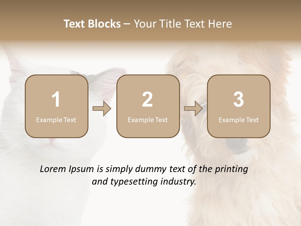 Feline Together Group PowerPoint Template