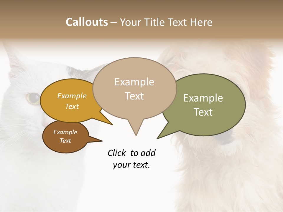 Feline Together Group PowerPoint Template