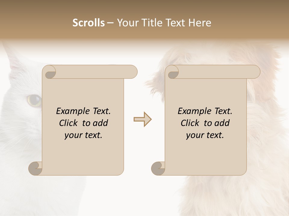Feline Together Group PowerPoint Template