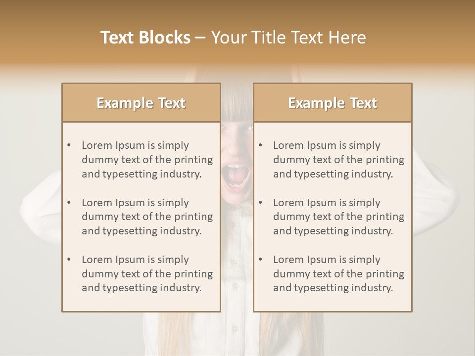 Noise Yell Silence PowerPoint Template