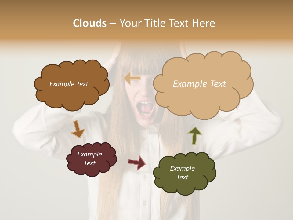 Noise Yell Silence PowerPoint Template