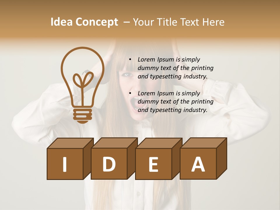 Noise Yell Silence PowerPoint Template