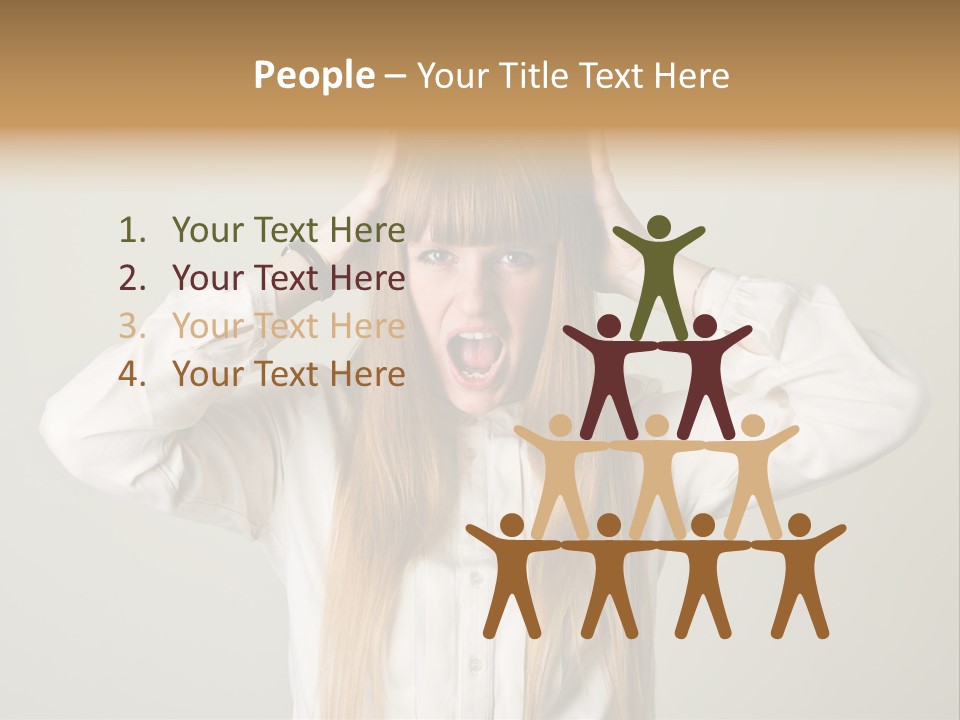 Noise Yell Silence PowerPoint Template