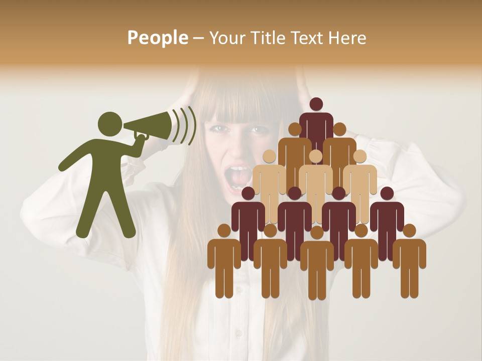 Noise Yell Silence PowerPoint Template