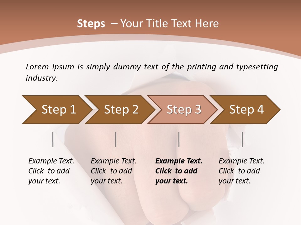 Strength Damaged Anger PowerPoint Template