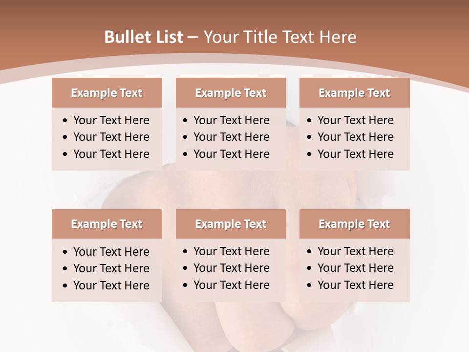 Strength Damaged Anger PowerPoint Template