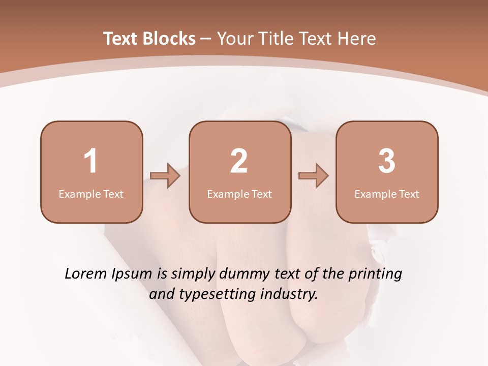 Strength Damaged Anger PowerPoint Template