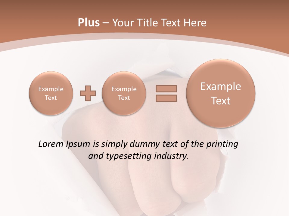 Strength Damaged Anger PowerPoint Template