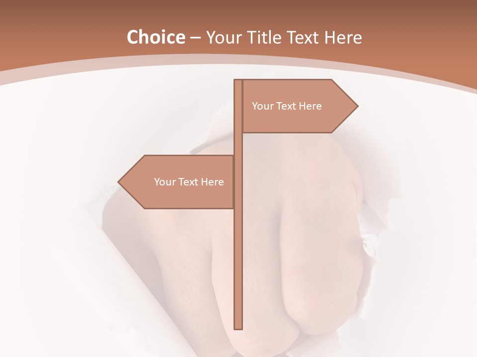 Strength Damaged Anger PowerPoint Template