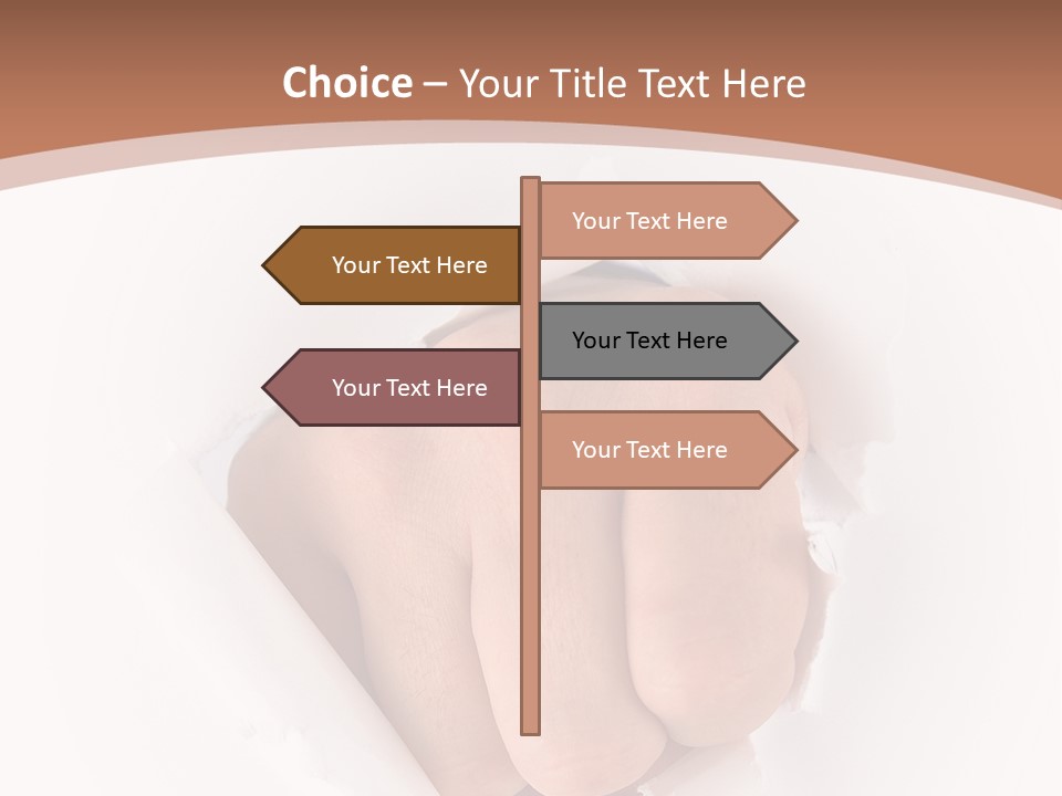 Strength Damaged Anger PowerPoint Template