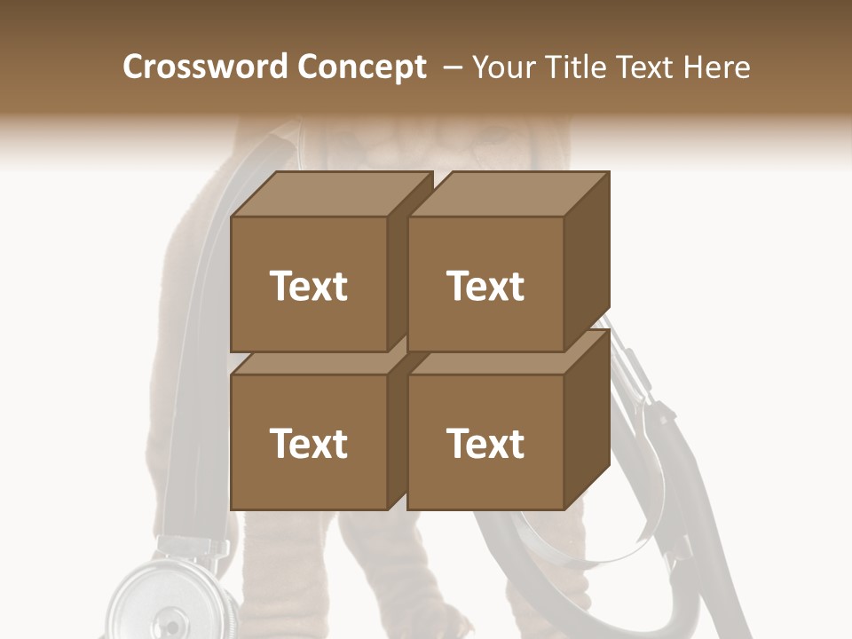 Mammal Puppy White PowerPoint Template