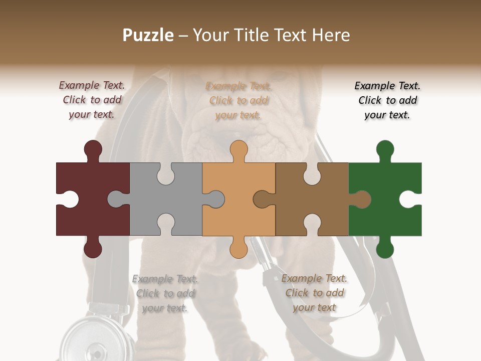 Mammal Puppy White PowerPoint Template