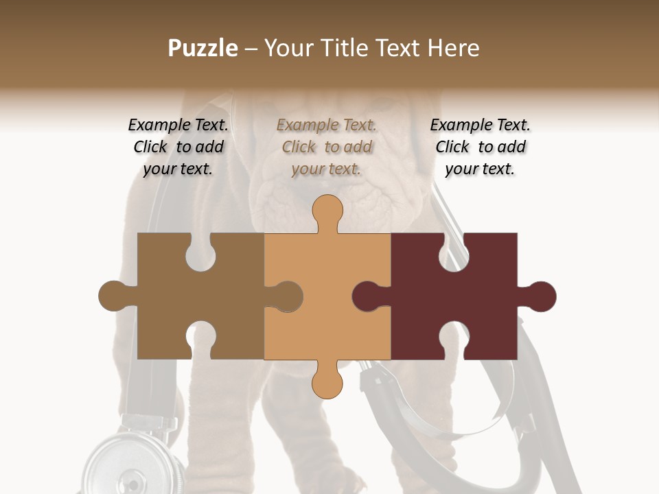 Mammal Puppy White PowerPoint Template