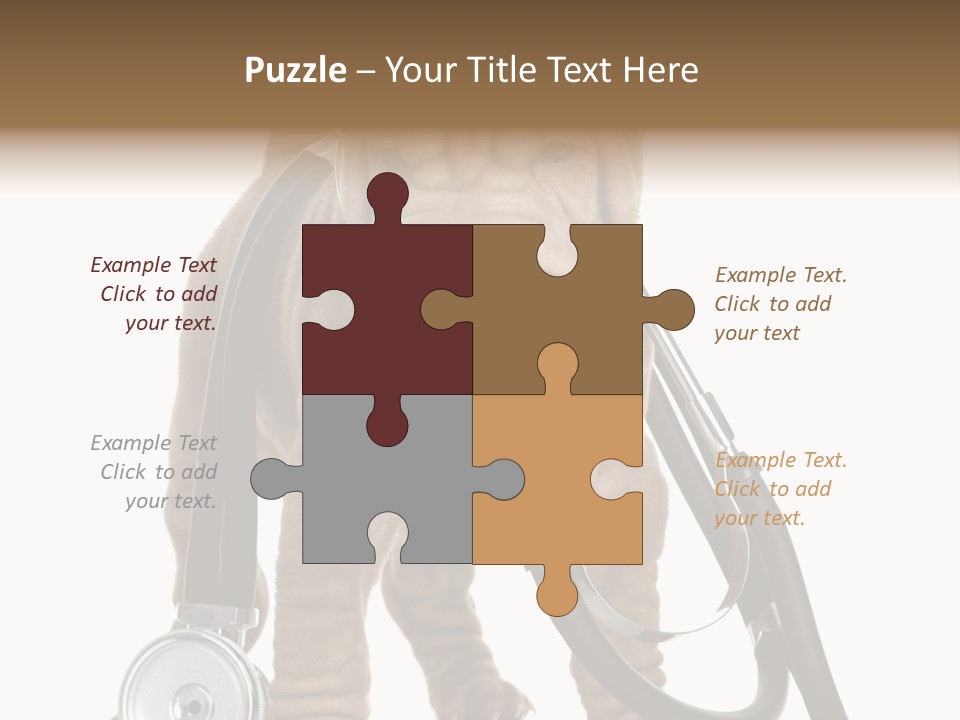 Mammal Puppy White PowerPoint Template