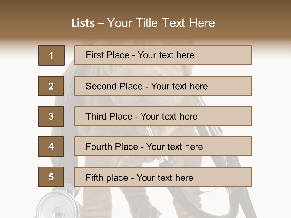 Mammal Puppy White PowerPoint Template