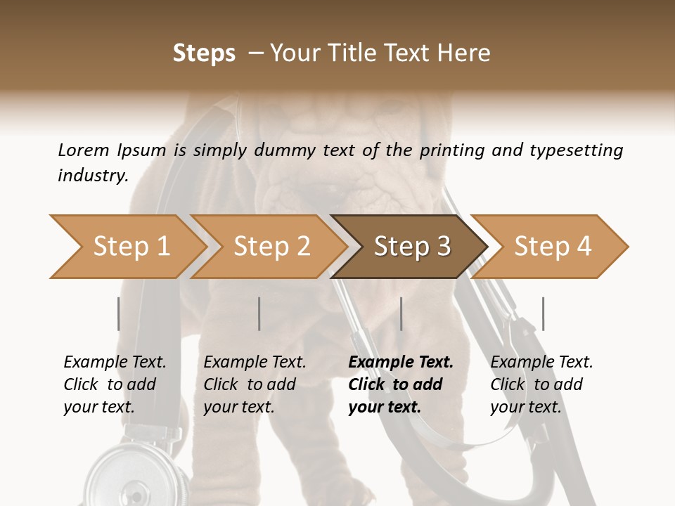 Mammal Puppy White PowerPoint Template