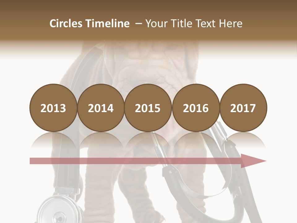 Mammal Puppy White PowerPoint Template