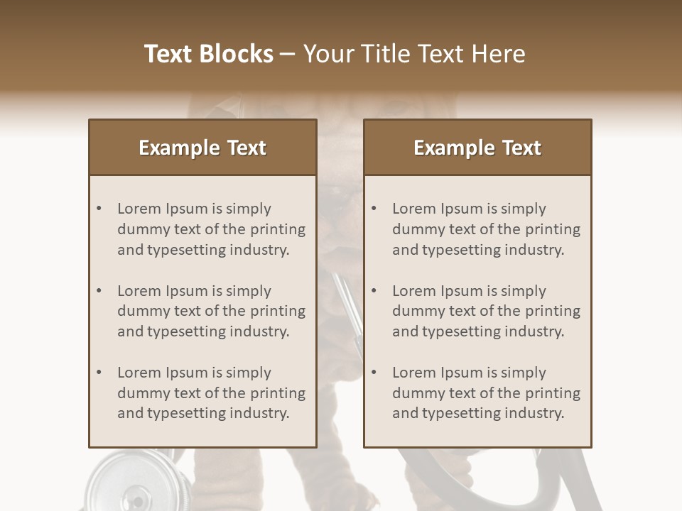 Mammal Puppy White PowerPoint Template