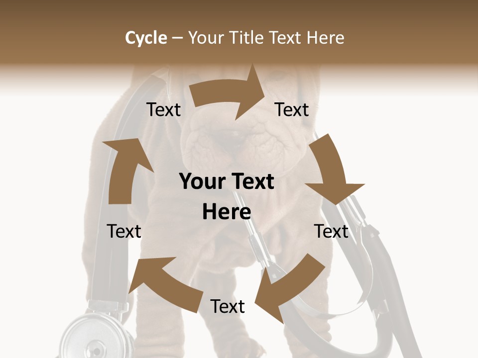 Mammal Puppy White PowerPoint Template