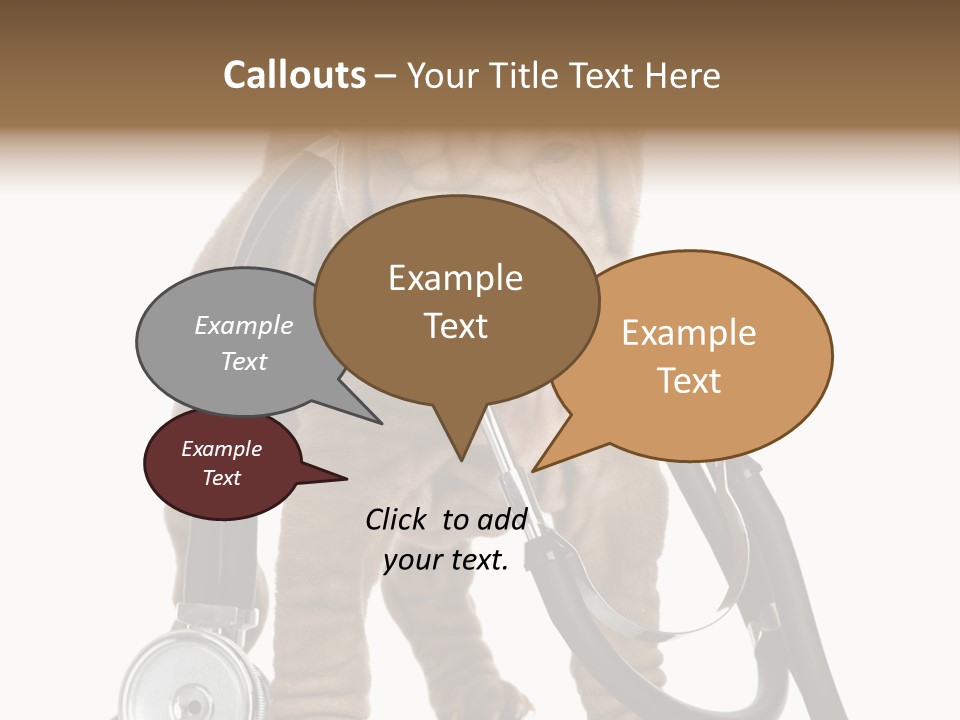 Mammal Puppy White PowerPoint Template