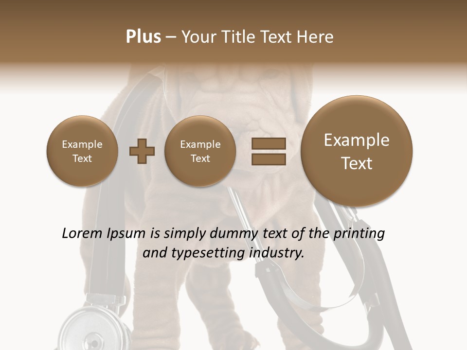 Mammal Puppy White PowerPoint Template