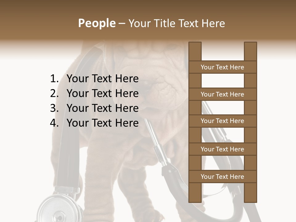 Mammal Puppy White PowerPoint Template