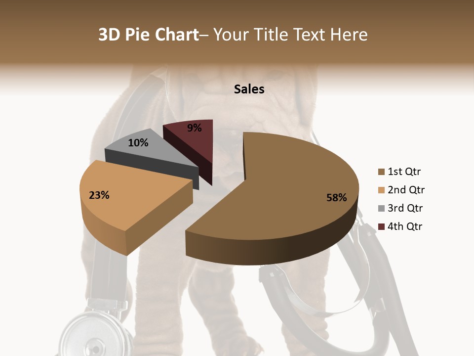 Mammal Puppy White PowerPoint Template