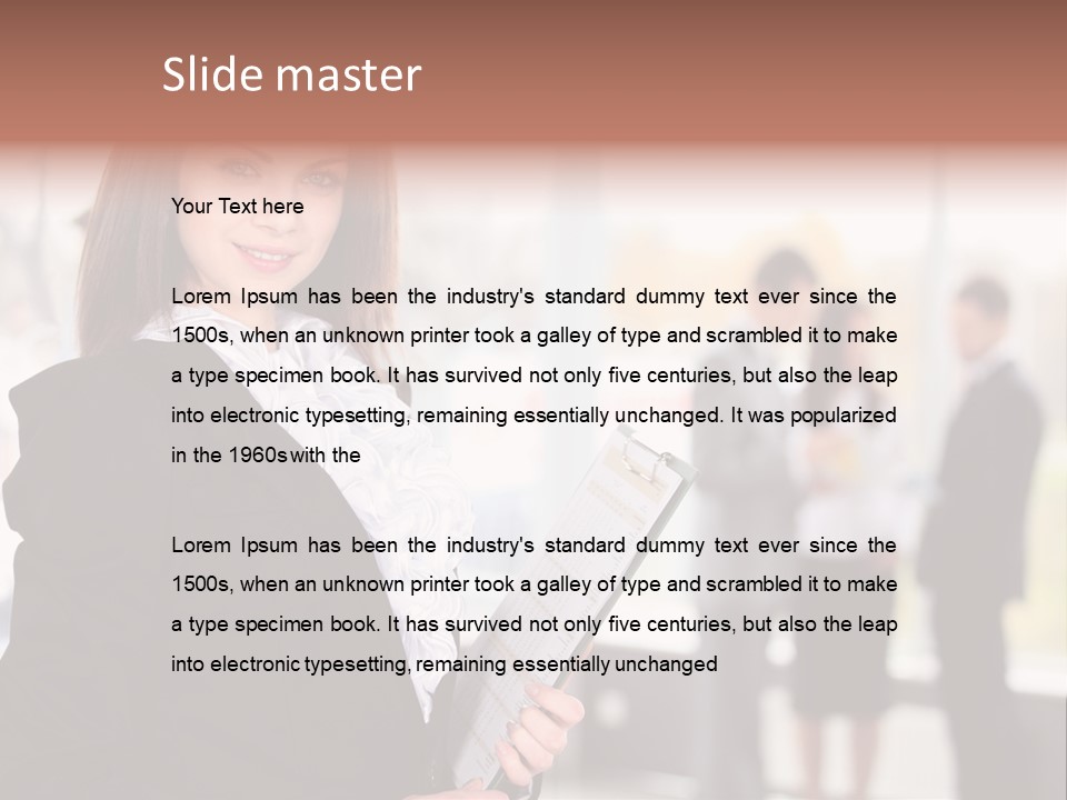 Confident Friendly Face PowerPoint Template