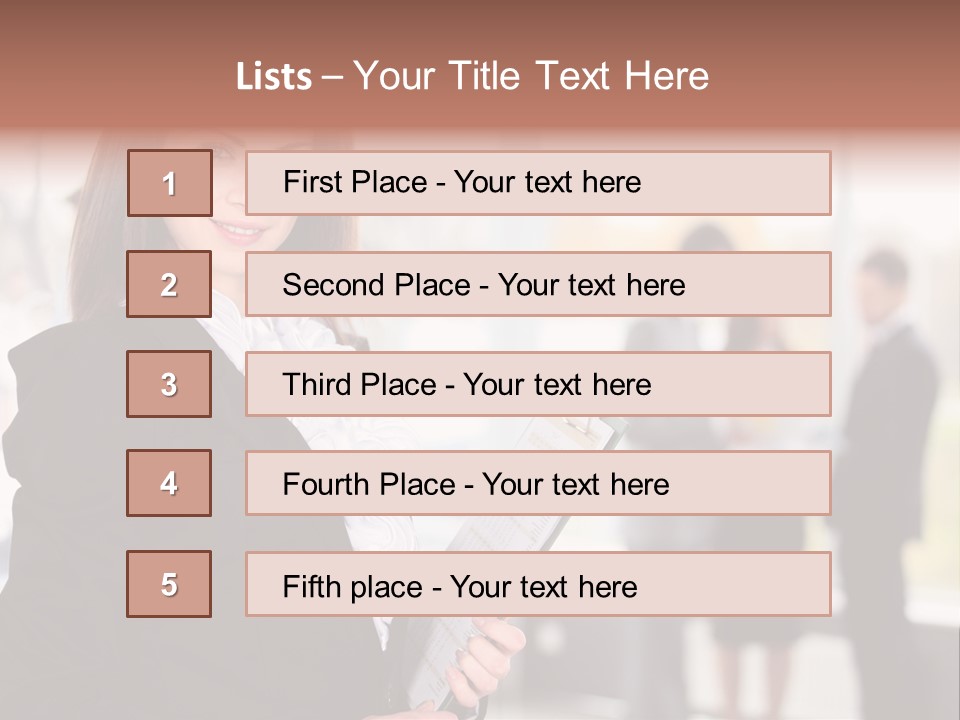 Confident Friendly Face PowerPoint Template
