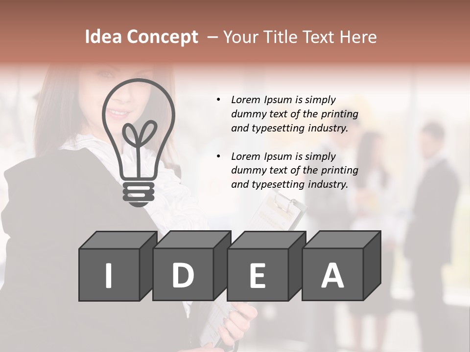 Confident Friendly Face PowerPoint Template