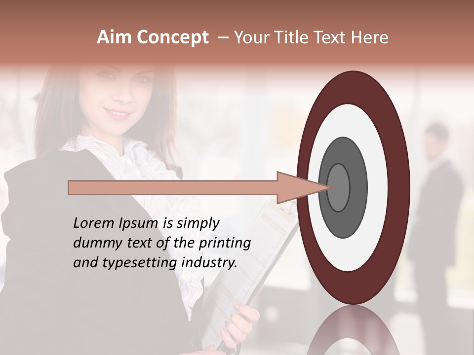 Confident Friendly Face PowerPoint Template