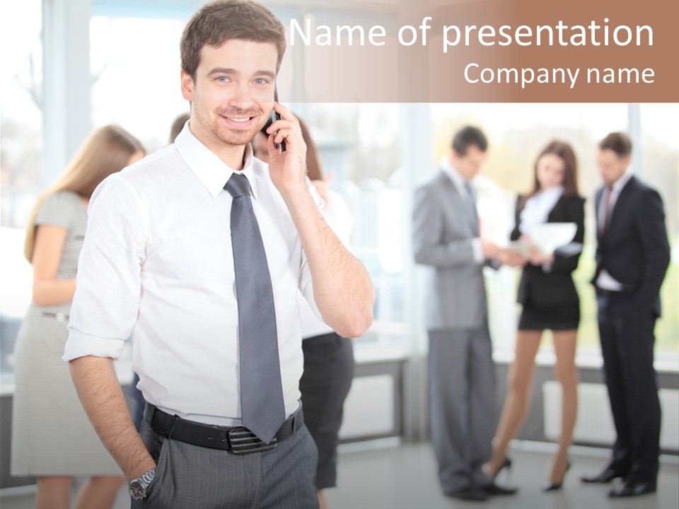 Cell Handsome Business PowerPoint Template