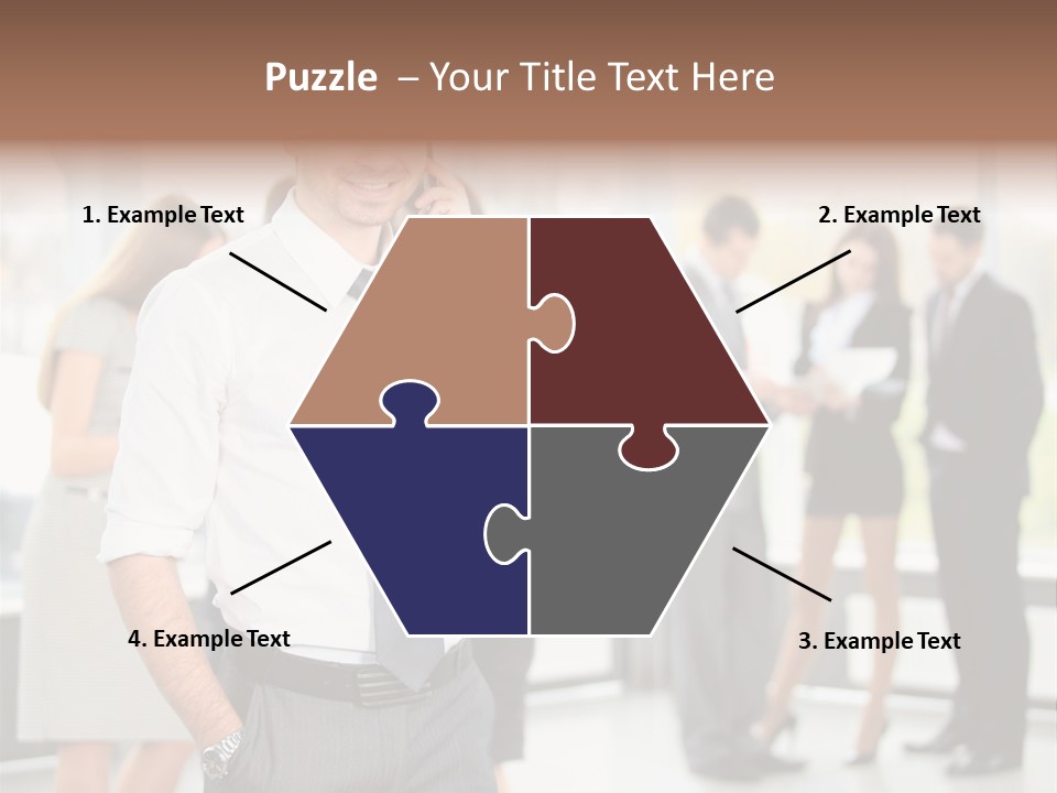 Cell Handsome Business PowerPoint Template