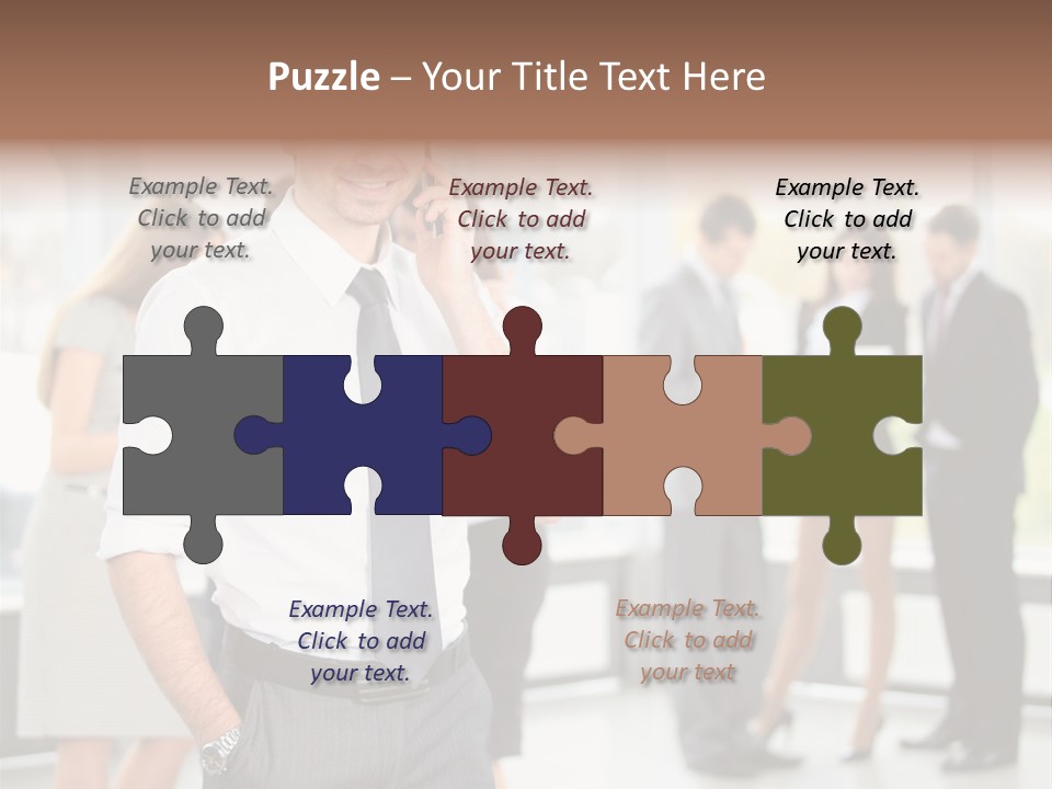 Cell Handsome Business PowerPoint Template