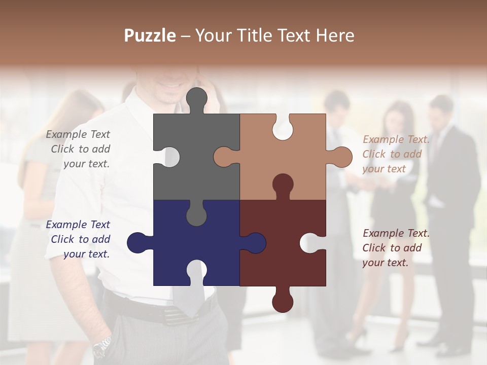 Cell Handsome Business PowerPoint Template