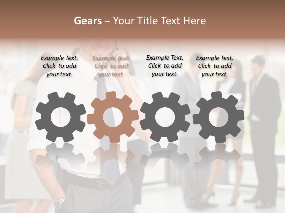 Cell Handsome Business PowerPoint Template