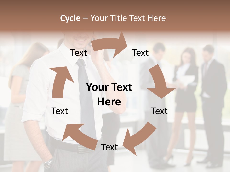 Cell Handsome Business PowerPoint Template