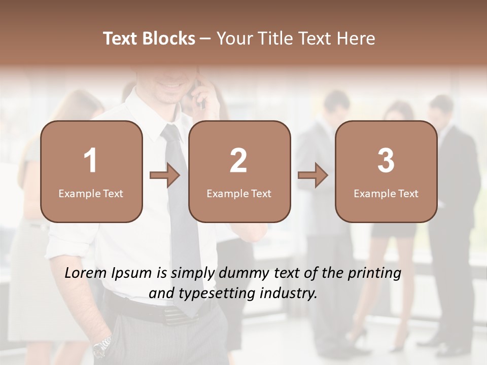 Cell Handsome Business PowerPoint Template