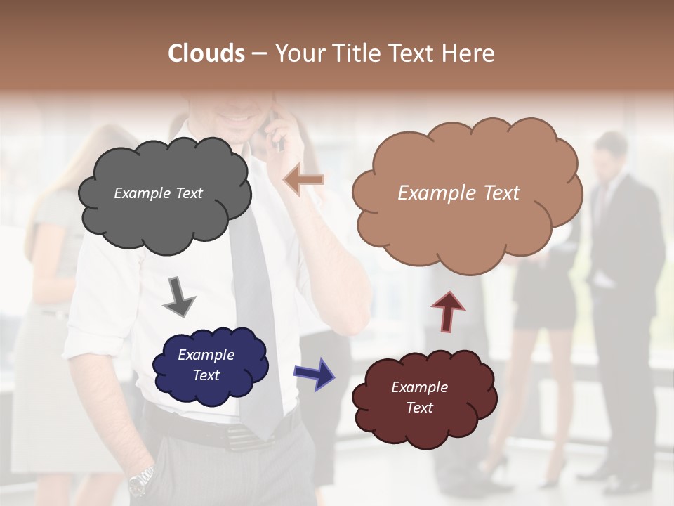 Cell Handsome Business PowerPoint Template