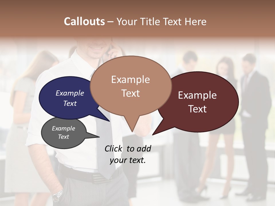 Cell Handsome Business PowerPoint Template