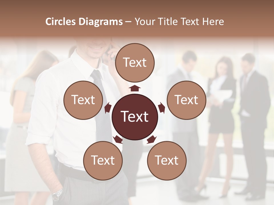 Cell Handsome Business PowerPoint Template